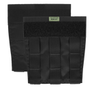 Crye Precision R-Series Side MOLLE Panel Set in Black designed to add modular MOLLE attachment space to plate carriers and tactical loadouts.
