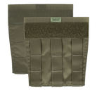 Crye Precision R-Series Side MOLLE Panel Set in Ranger Green providing lightweight MOLLE expansion for customizable plate carrier setups.