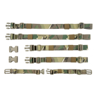 Included attachment straps and hardware for the Crye Precision R-Series Zip-On Pack Adapter used for pack conversion and loadout integration.