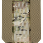 Close-up of the Crye Precision R-Series Zip-On Pack Adapter showing breathable spacer mesh and the central airflow channel for enhanced comfort.