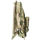 Side profile of the Crye Precision R-Series Zip-On Pack Adapter highlighting the low-profile design, foam padding, and pack conversion structure.