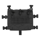 Crye Precision R Series M4 Jump Flap in Black modular chest rig placard designed to carry three M4 magazines in streamlined configuration