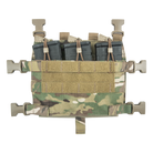Crye Precision R Series M4 Jump Flap in Multicam modular chest rig placard holding three 30 round M4 magazines for scalable loadouts