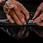 Dynamis Alliance LOPRO Belt showing integrated hidden storage compartments designed for carrying keys, cash, and small EDC essentials.
