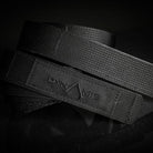 Close-up of the Dynamis Alliance LOPRO Belt showing durable climbing-rated nylon webbing and low-profile construction.