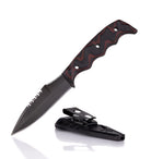 Dynamis Alliance Revere double-edged 80CRV2 combat knife displayed next to inside waistband sheath for concealed carry