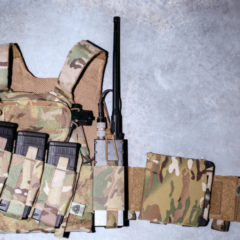 Ferro Concepts 3AC Side Plate Pockets 6x6 shown as part of complete plate carrier and cummerbund setup with side armor capability