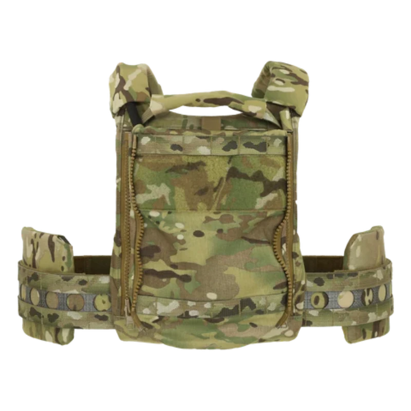 Ferro Concepts ADAPT Back Panel Water attached to rear of plate carrier providing streamlined hydration storage without excess bulk