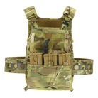 Ferro Concepts ADAPT Kangaroo Front Flap installed on a plate carrier, providing magazine storage and MOLLE attachment space in a low-profile configuration.