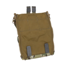 Rear view of Ferro Concepts Back Panel Banger showing zipper attachment system and carrier integration points