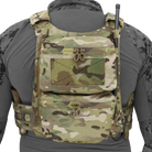 Ferro Concepts Back Panel Double Pouch mounted on rear of plate carrier providing expanded storage capacity without excessive bulk