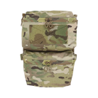 Ferro Concepts Back Panel Double Pouch in Multicam featuring dual general purpose storage compartments and FCPC V5 compatible rear panel design