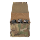 Ferro Concepts Bang Insert Triple installed inside loop lined GP pouch holding flashbangs and 40mm rounds, modular tactical pouch insert with elastic retention and adjustable base straps for breaching kits, law enforcement loadouts, and military gear organization made in the USA