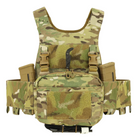 Ferro Concepts Carry Elastic Cummerbund installed on a plate carrier, demonstrating expanded storage capacity while maintaining a streamlined tactical loadout.