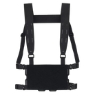 Black Ferro Concepts Chesty Rig Mini Harness configured as a lightweight modular chest rig harness compatible with Ferro Concepts ADAPT systems.