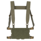 Ferro Concepts Chesty Rig Mini Harness in Ranger Green featuring an adjustable H-harness and modular chest rig platform for ADAPT front flap systems.