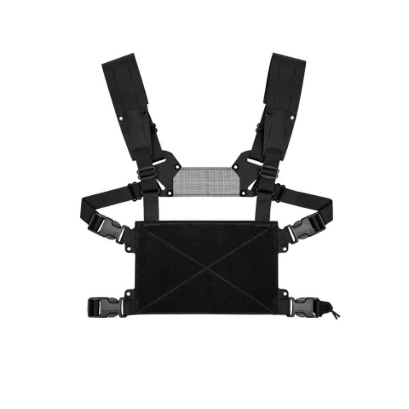 Black Ferro Concepts Chesty Rig Mini V2 lightweight chest rig platform designed for modular loadouts and enhanced mobility.