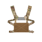 Ferro Concepts Chesty Rig Mini V2 in MultiCam featuring a low-profile chest rig platform, adjustable H-harness, and ADAPT front flap compatibility.