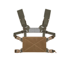 Ranger Green Ferro Concepts Chesty Rig Mini V2 chest rig platform built for lightweight carry, modular gear attachment, and all-day comfort.