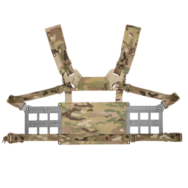 Ferro Concepts Chesty Rig Wide V2 equipped with pouches and accessories, demonstrating a mission-ready modular chest rig setup.