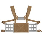 Coyote Brown Ferro Concepts Chesty Rig Wide V2 with expanded MOLLE side panels and wide-format chest rig platform for modular loadouts.
