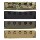 Ferro Concepts Comms Pad shown in Multicam, Black, Ranger Green, and Coyote Brown colorways for tactical communication headsets