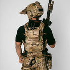 Operator wearing plate carrier equipped with Ferro Concepts Dangler AR demonstrating low profile gear organization and rapid access to equipment