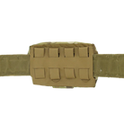 Rear view of Ferro Concepts MOLLE Admin Panel showing MOLLE attachment system, integrated 2 inch belt slot, and secure mounting interface
