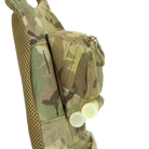 Side view of Ferro Concepts MOLLE Admin Panel showing low profile design, internal storage capacity, and Tweave Durastretch expansion panel