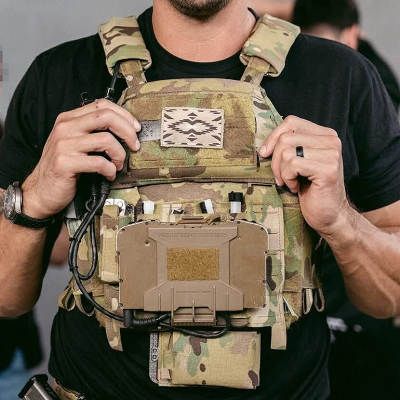 Ferro Concepts MOLLE Front Flap installed on tactical carrier allowing users to build fully customized magazine, medical, admin, and utility pouch configurations