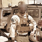 Law enforcement plate carrier utilizing Ferro Concepts Turnover Double 556 elastic rifle magazine insert for secure low profile magazine retention