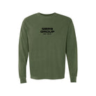 GBRS Group Instructor long sleeve shirt in hemp color with black screen printed tactical graphics
