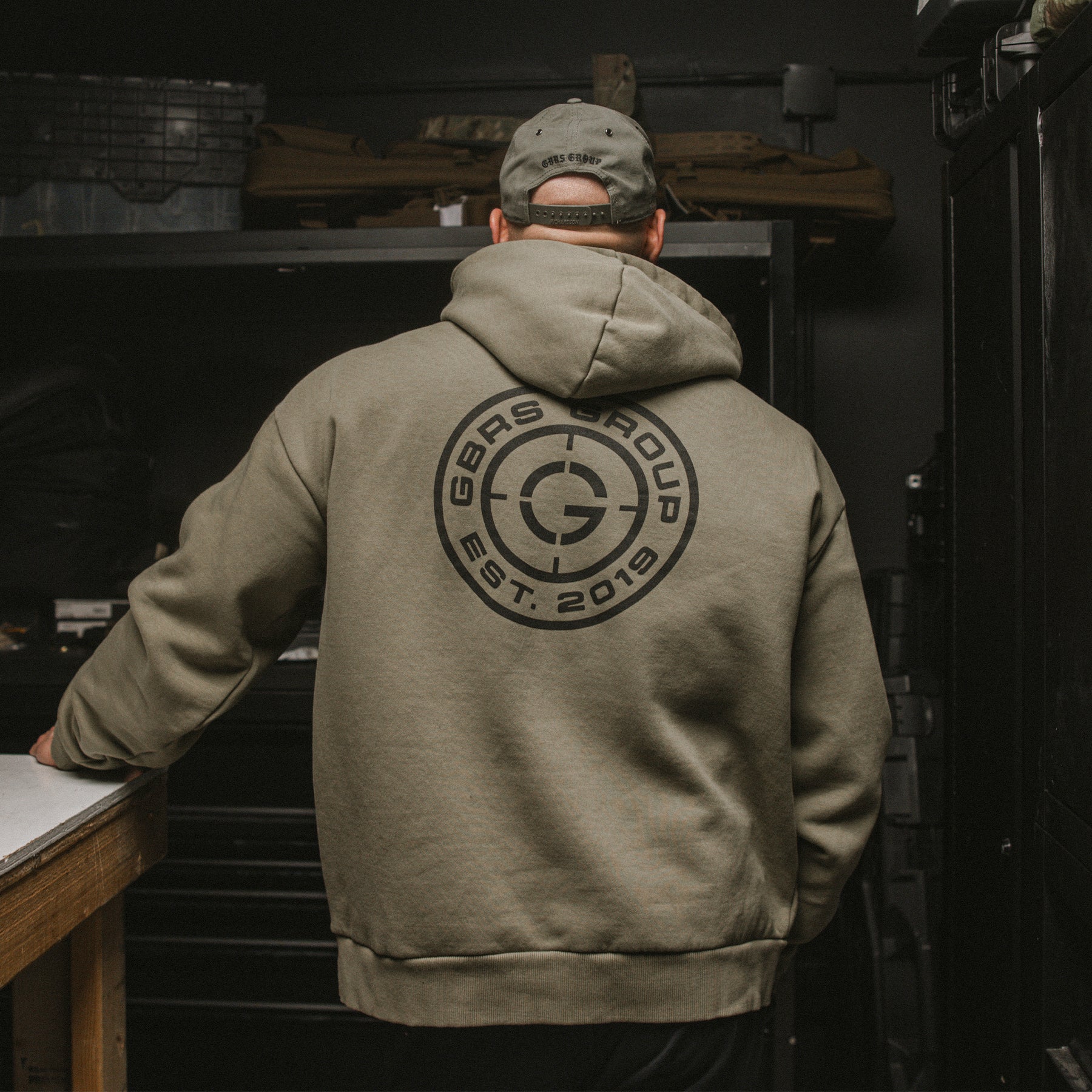 GBRS Group Instructor oversized pullover hoodie with drop shoulder fit and heavyweight fleece construction