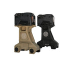 GBRS Group Lerna 2.91 inch elevated red dot optic mount shown in Black and Flat Dark Earth, tall rifle optic mount compatible with Aimpoint Micro ACRO EOTECH HWS and Trijicon MRO platforms for night vision setups, heads up shooting posture, and professional tactical rifle configurations made in the USA