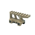 GBRS Group Lerna 2.91 inch elevated red dot optic mount in Flat Dark Earth for EOTECH holographic sights, tall tactical rifle mount optimized for night vision compatibility, upright shooting posture, faster target acquisition, and professional duty rifle setups made in the USA