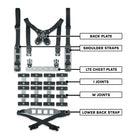 GBRS Group Modular Chest Rig Black configured showing customizable lightweight load bearing system