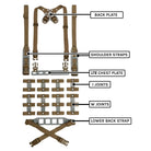 GBRS Group Modular Chest Rig in Coyote Brown demonstrating joint based modular chest rig system built for custom loadouts