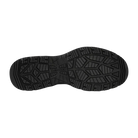 Outsole view of LOWA ZICON GTX LO tactical duty shoe showing slip resistant LOWA COVERT rubber tread pattern, metal free ESD compliant waterproof police footwear built for patrol, tactical operations, and long shifts on pavement and concrete
