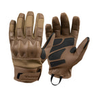 Pair of Magpul Breach Glove 2.0 Coyote flame resistant breaching gloves with D3O impact protection and Nomex materials