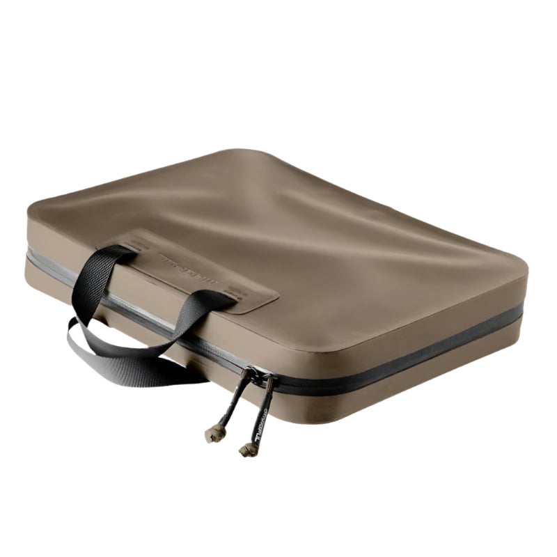Magpul DAKA Double Pistol Case Flat Dark Earth exterior closed showing rugged DAKA polymer construction and water resistant zipper system