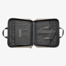 Magpul DAKA Double Pistol Case Flat Dark Earth open showing dual pistol sleeves magazine retention bands and internal loadout organization unloaded