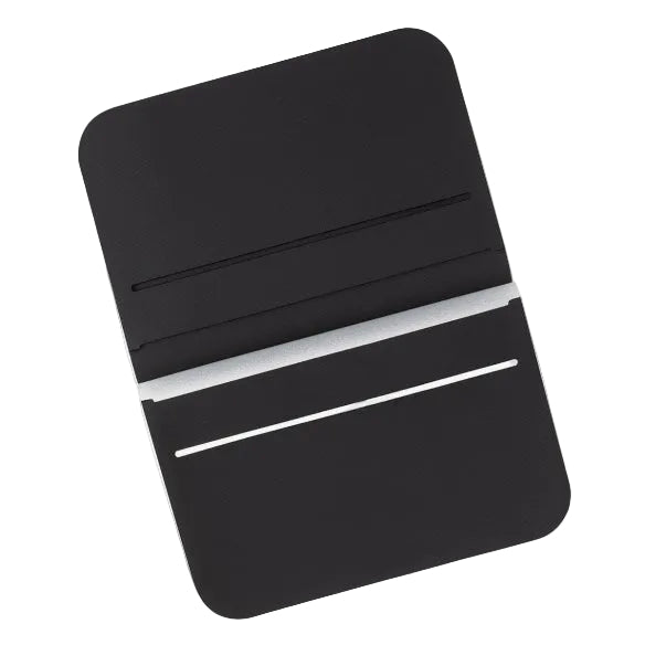 Magpul DAKA Everyday Folding Wallet Black unfolded showing center seam card layout with dual storage sides