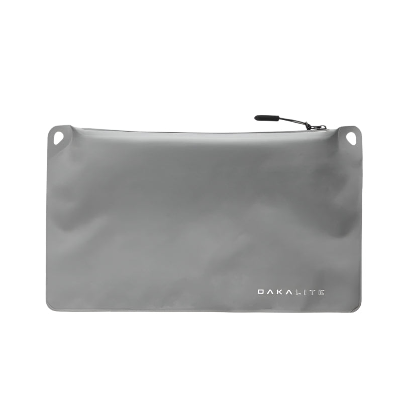 Magpul DAKA Lite Pouch Medium Grey front product shot showing flexible water resistant 70D nylon construction