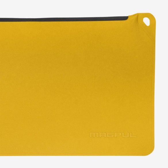 Magpul DAKA Pouch Medium Yellow reinforced carabiner attachment for securing to range bags tool kits boat storage or emergency packs