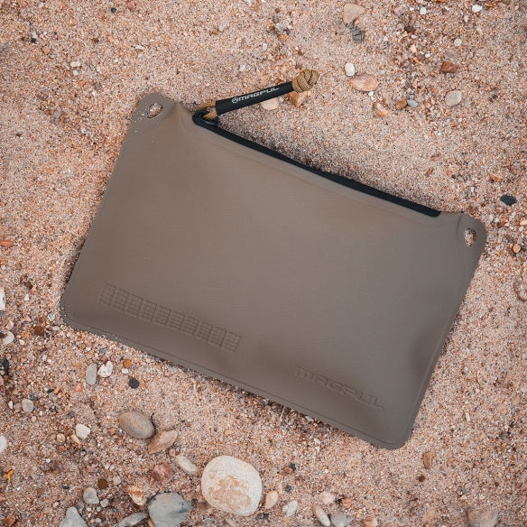 Magpul DAKA Pouch Small Flat Dark Earth used outdoors organizing tools and small equipment with sealed waterproof construction in rugged environment