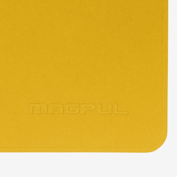 Magpul DAKA Pouch Small Yellow highlighting sealed RF welded seams and water resistant construction for emergency and outdoor storage