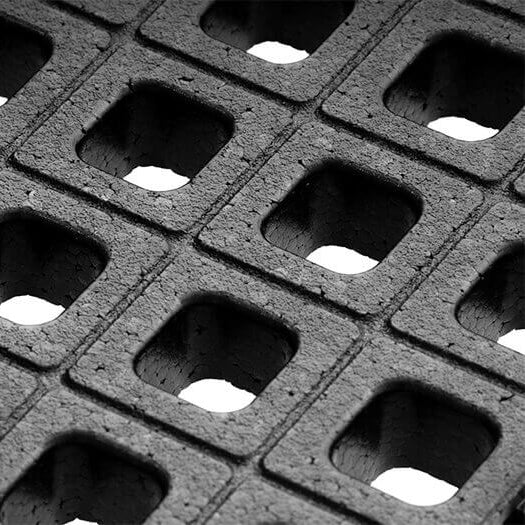 Close up of Magpul DAKA Universal GRID Organizer showing interlocking Expanded Polypropylene grid pattern used for modular rifle case insert block retention