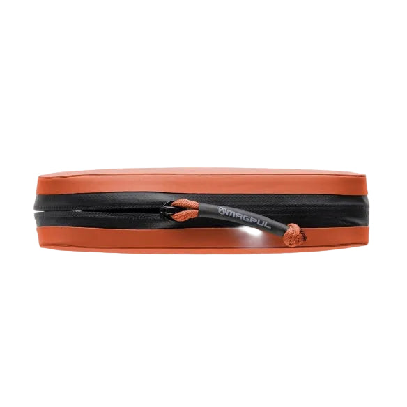 Magpul DAKA Utility Organizer Orange detail showing waterproof welded seams and glove friendly zipper pull