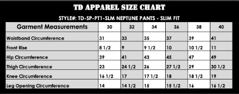 TD Neptune Slim Tactical Pants Pants TD Apparel 