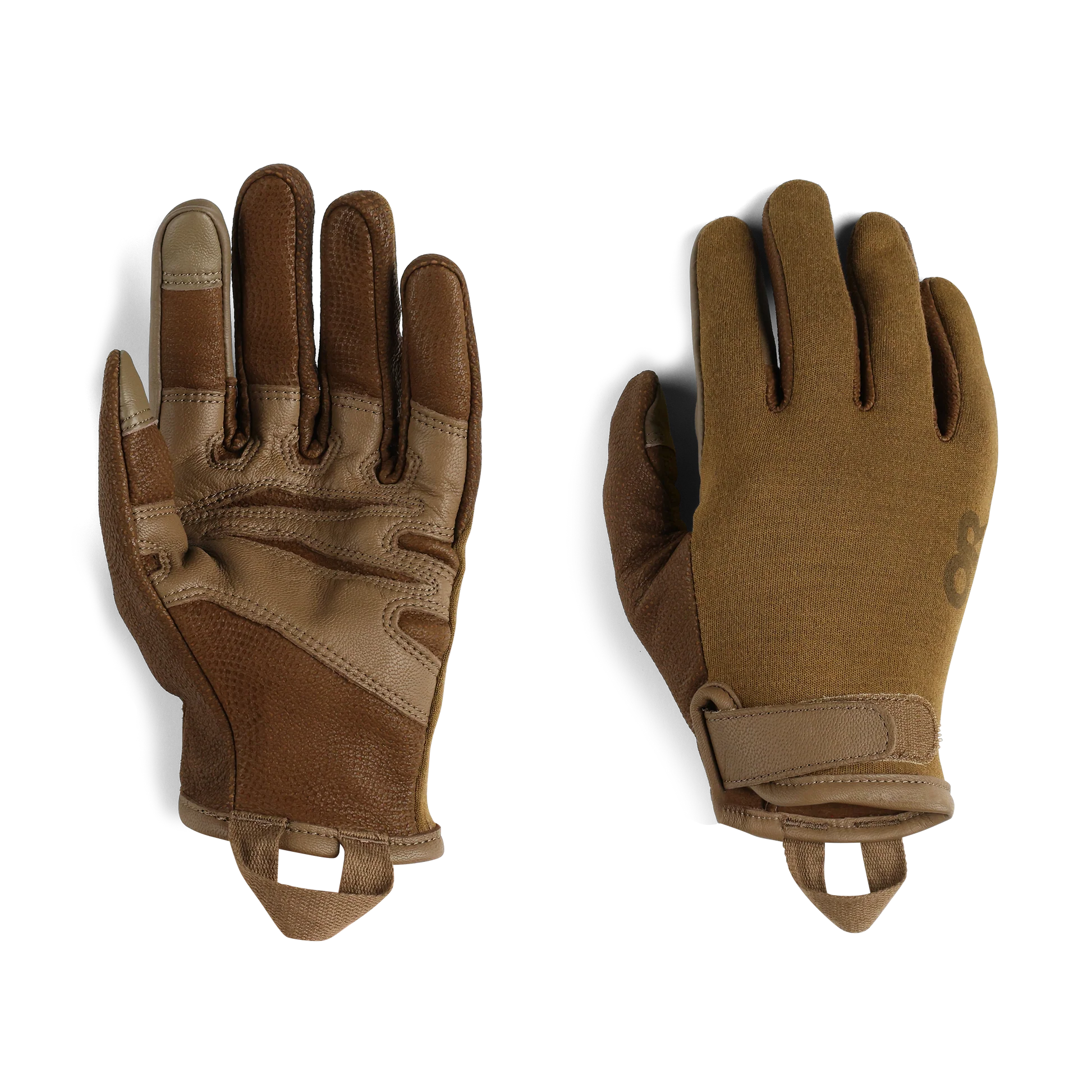 Flame-resistant tactical gloves with goat leather palm and touchscreen compatibility, built for durability and dexterity. Shown in Coyote. Also aa=vailable in black. 